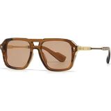 Toz Vintage Furel Bej Retro Kare Kemik Kalın Sap Unisex UV400 Vintage Retro Güneş Gözlüğü