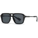 Toz Vintage Furel Siyah Retro Kare Kemik Kalın Sap Unisex UV400 Vintage Retro Güneş Gözlüğü