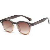 Toz Vintage Güneş Gözlüğü Unisex Retro Stil ve UV400 Filtre ile Dayanıklı Kemik Çerçeve - Kahverengi