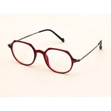 Toz Vintage Harden Optik Uyumlu Vintage Retro Gözlük - Kırmızı