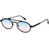 Toz Vintage Harel Pembe Mavi Degrade Camlı Metal Çerçeve Vintage Retro Güneş Gözlüğü - Çok Renkli