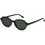 Toz Vintage Herel Leopar Desenli Oval Vintage Retro Güneş Gözlüğü