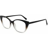 Toz Vintage Humbert Kahverengi - Bej Kemik Çerçeve Desenli Sap Optik Uyumlu Vintage Retro Gözlük - Açık Bej