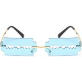 Toz Vintage Jilet Görünümlü Mavi Vintage & Retro Güneş Gözlüğü