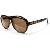 Toz Vintage Kuvaro Leopar Retro Oval Kemik Unisex UV400 Vintage Retro Güneş Gözlüğü - Çok Renkli