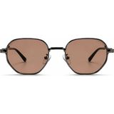Toz Vintage Lipento Gri Metal Çerçeveli Kahve Camlı Vintage Retro Güneş Gözlüğü