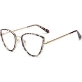 Toz Vintage Manora Kedi Gözlük UV 400 Filtreli Altın Çerçeve ile Retro Stil - Şeffaf - Mavi