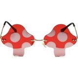 Toz Vintage Mantar Model Vintage & Retro Güneş Gözlüğü - Kırmızı