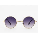 Toz Vintage Mereya Degrade Cam Gold Çerçeve Vintage & Retro Unisex Güneş Gözlüğü - Dama Degrade