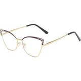 Toz Vintage Mor Tarnis Vintage & Retro Kedi Güneş Gözlüğü - Mor - Altın