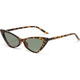 Toz Vintage Orizo Leopar Kemik Çerçeve Kahverengi Cam Cat Eye Vintage Retro Güneş Gözlüğü
