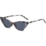 Toz Vintage Orizo Zebra Kemik Çerçeve Füme Cam Cat Eye Vintage Retro Güneş Gözlüğü - Desenli