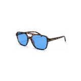 Toz Vintage Parento Mavi Cam Leopar Desenli Pilot Vintage Retro Unisex Güneş Gözlüğü