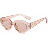 Toz Vintage Particular Bej Vintage Retro Unisex Kedi Güneş Gözlüğü - Şeffaf Pembe