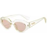 Toz Vintage Particular Krem Vintage Retro Unisex Kedi Güneş Gözlüğü - Şeffaf