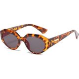 Toz Vintage Particular Leopar Desenli Vintage Retro Unisex Kedi Güneş Gözlüğü - Leopar - Siyah