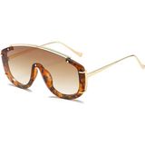 Toz Vintage Prong Unisex Retro Güneş Gözlüğü UV 400 Filtreli Leopar Kemik Çerçeve
