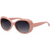 Toz Vintage Puni Pudra Oval Kalın Kemik Çerçeve Çocuk Güneş Gözlüğü - Rose Gold