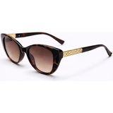 Toz Vintage Renik Leopar Retro Kedi Gözü Kemik UV400 Unisex Vintage Retro Güneş Gözlüğü - Çok Renkli
