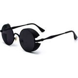 Toz Vintage Retro Güneş Gözlüğü Unisex Siyah Kemik Çerçeve UV 400 Filtreli Dayanıklı Tasarım