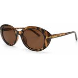 Toz Vintage Revora Leopar Desenli Kahverengi Kemik Çerçeve Kahverengi Cam Vintage Retro Unisex Güneş Gözlüğü