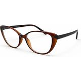 Toz Vintage Selvex Kahverengi Çerçeve Şeffaf Cam Optik Uyumlu Vintage Retro Gözlük