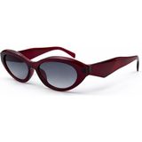 Toz Vintage Sephira Bordo Şeffaf Çerçeve Füme Cam Vintage Retro Güneş Gözlüğü