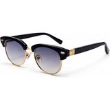 Toz Vintage Sorton Degrade Cam Metal Detaylı Yarım Unisex UV400 Vintage Retro Güneş Gözlüğü - Gümüş