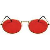 Toz Vintage Yenvo Kırmızı Round Vintage&retro Güneş Gözlüğü