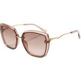 Toz Vintage Zayara Bej Çerçeve Polarize Cam Vintage & Retro Unisex Güneş Gözlüğü - Kahverengi