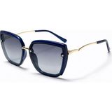 Toz Vintage Zayara Lacivert Çerçeve Polarize Cam Vintage & Retro Unisex Güneş Gözlüğü