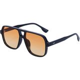 Toz Vintage Zeroma Siyah Çerçeve Turuncu Cam Vintage & Retro Unisex Güneş Gözlüğü