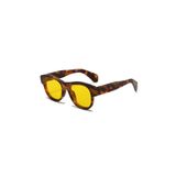 Toz Vintage Zileya Leopar Çerçeve Sarı Cam Vintage & Retro Unisex Güneş Gözlüğü