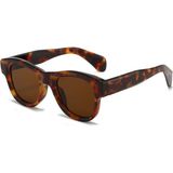 Toz Vintage Zileya Leopar Desenli Kahverengi Cam Vintage & Retro Unisex Güneş Gözlüğü