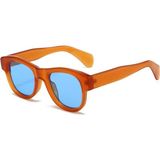 Toz Vintage Zileya Turuncu Çerçeve Mavi Cam Vintage & Retro Unisex Güneş Gözlüğü