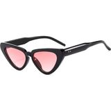 Toz Vintage Zorath Siyah Çerçeve Pembe Cam Vintage & Retro Unisex Kedi Güneş Gözlüğü