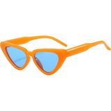 Toz Vintage Zorath Turun Çerçeve Mavi Cam Vintage & Retro Unisex Kedi Güneş Gözlüğü - Turuncu