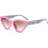 Toz Vintage Zorevi Pembe Çerçeve Gri Sap Vintage & Retro Güneş Gözlüğü