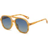 Toz Vintage Zoreya Turuncu Desenli Vintage & Retro Unisex Güneş Gözlüğü