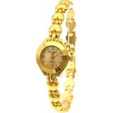 Toz Vintage&retro Kadın Kol Saati Gold Yuvarlak Metal Kasa Suya Dayanıklı Pilli Quartz - Sarı