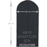 Tozlu Pazar (5 Adet) Abiye Elbise Kılıf Gamboç 60X160 Siyah Tela Nonvoven Uzun Boy