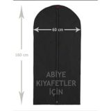 Tozlu Pazar Abiye Elbise Kılıfı Gamboç 60X160 Siyah Tela Nonvoven