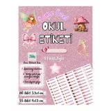 TOZLU RAF 165 Adet Kişiye Özel Peri Kızı Temalı Okul Etiketi