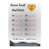 TOZLU RAF 283 Adet Kişiye Özel Kuromi Temalı Okul Etiketi
