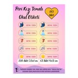 TOZLU RAF 283 Adet Kişiye Özel Peri Kızı Temalı Okul Etiketi