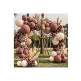 Tozlu Retro Pembe Balonlar Çelenk Balon Kemer Kiti
