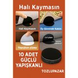 tozlupazar 10 Adet Halı Kilim Nevresim Örtü Kaydırmaz Minder Cırt Bant Seti Yapışkanlı Halı Kaydırmaz