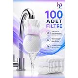 tozlupazar 100 Adet Musluk Ucu Filtresi – Pas, Tortu, Kum ve Kir Tutucu Pratik Su Filtresi