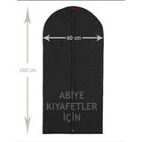 tozlupazar Gamboc Abiye Elbise Gelinlik Kılıf 69X160 Siyah Tela - 60x160