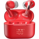 Tozo T20 LED Dijital Ekranlı Kablosuz Bluetooth Kulaklık Dark Red - Kırmızı